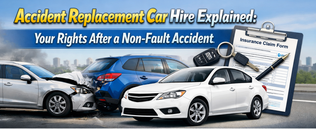Accident Replacement Car Hire Explained: Your Rights After A Non-Fault Accident Accident Replacement Car Hire Explained